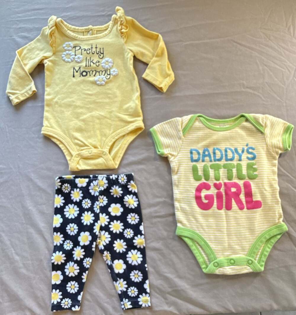 Koala Baby Carter's Baby Girl 3M Outfit Bundle Set